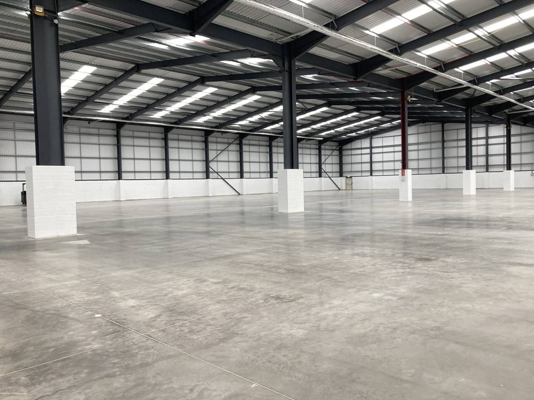 The interior of a large empty commercial unit